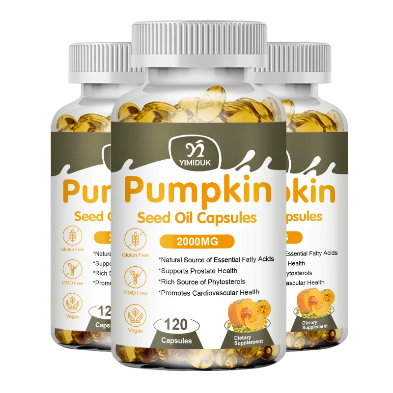 

Pumpkin Seed Oil - Promotes Hair Growth, Urinary Tract and Prostate Health, Cardiovascular Support