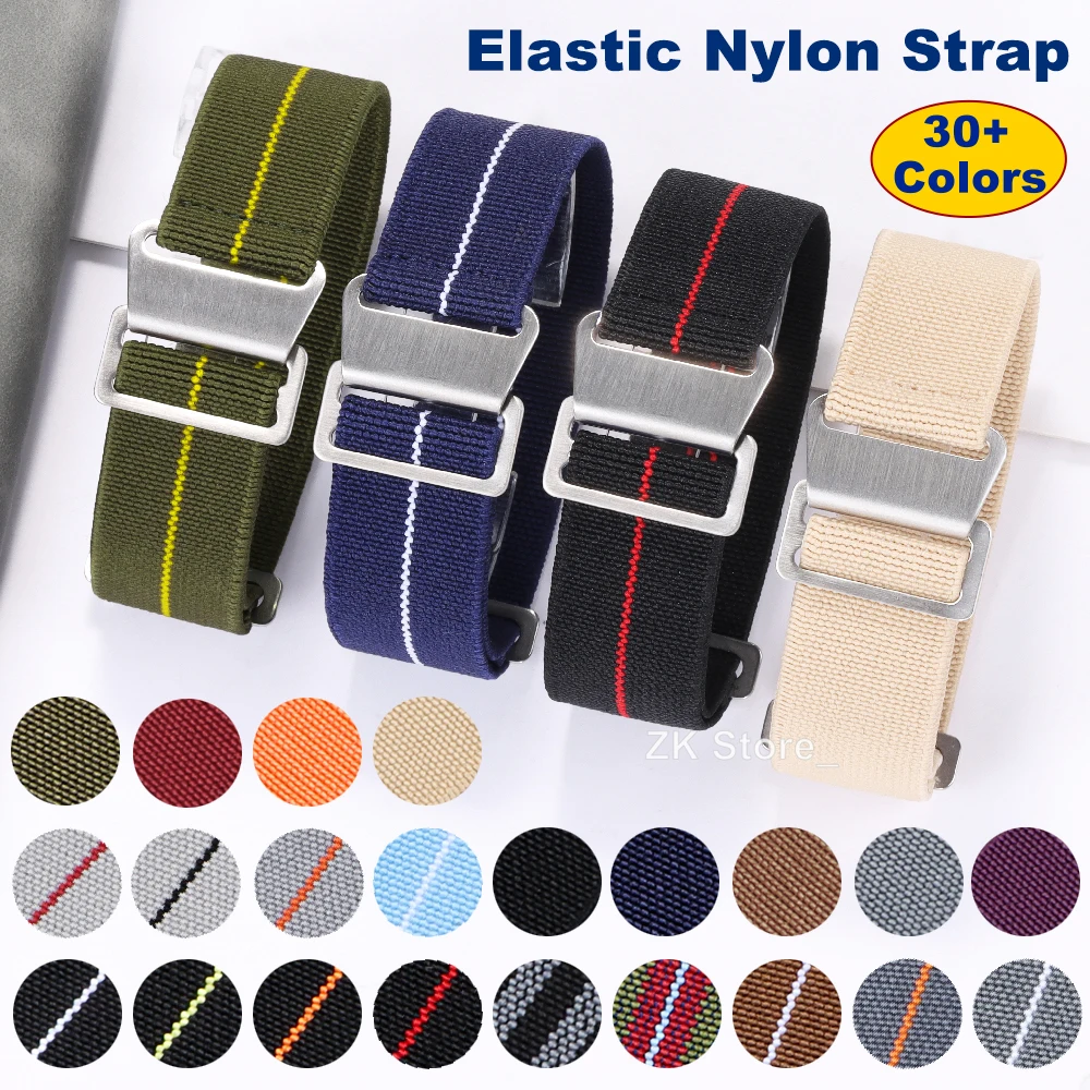 20mm 22mm Fabric Nylon Straps for Samsung Galaxy Watches for Smart Watch Troops Parachute Backpack Watchband Bracelet for Men