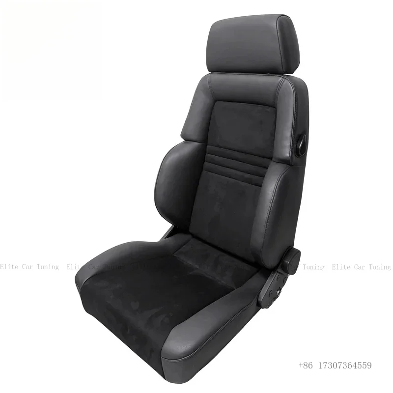 

1081B Luxury Racing Bucket Car Seats BLACK PVC Sport Seat with Adjustable Comfortable Design for & for Modification