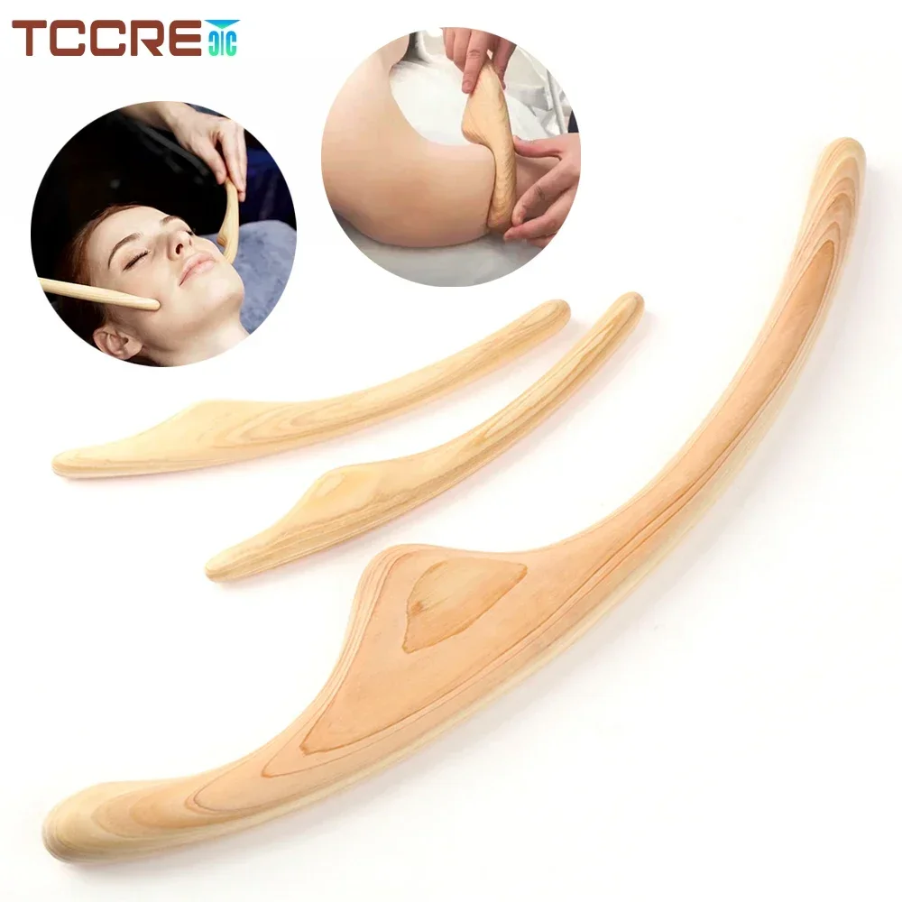 

Lymphatic Drainage Massager Wooden Gua Sha Scraper Body Acupressure Physical Therapy Tool Anti Cellulite Relieve Muscle Fatigue