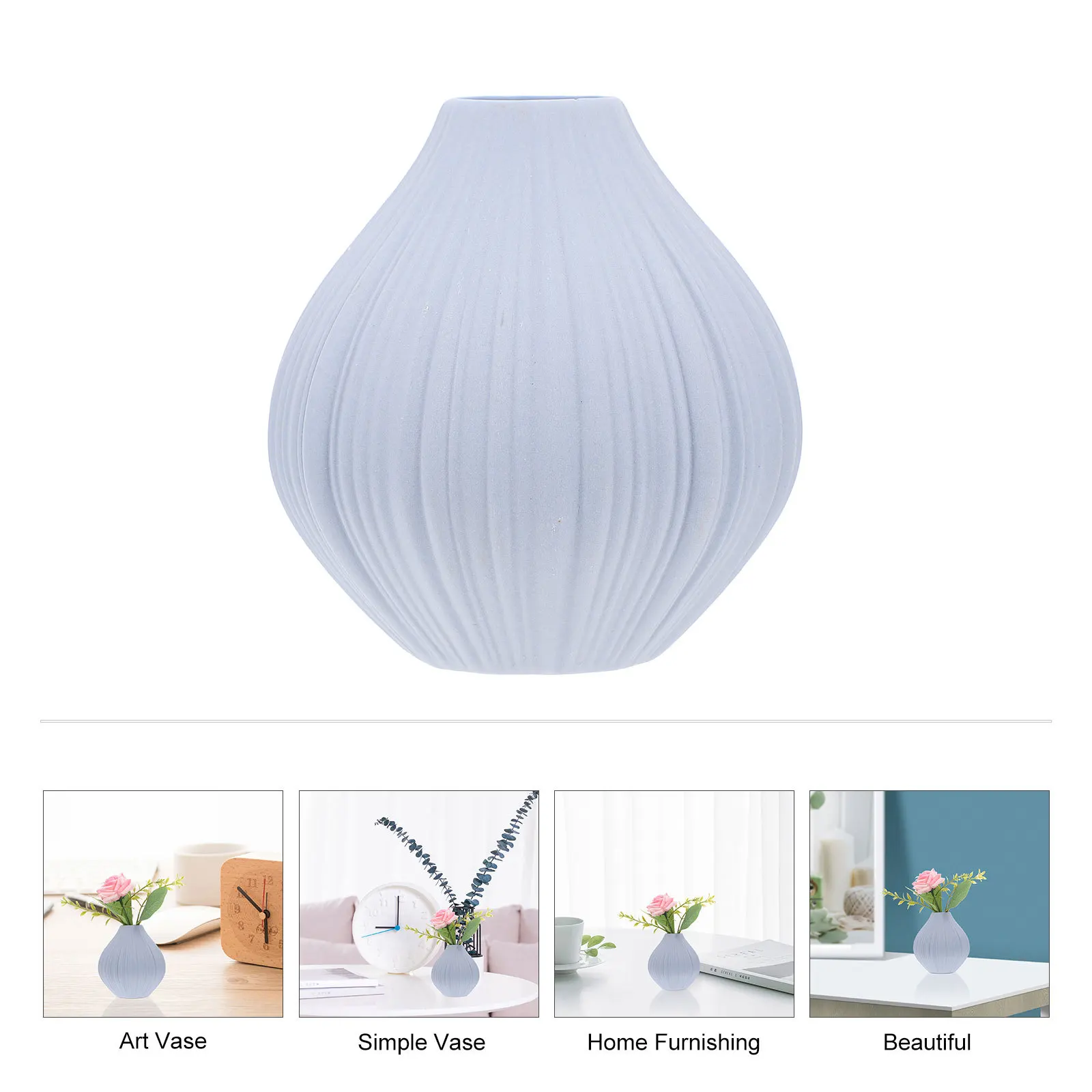 

1Pcs Ceramic Flower Vase Mini Small Simple Desktop Vase Creative Home Adornment Decoration Home Furnishing Plants Container