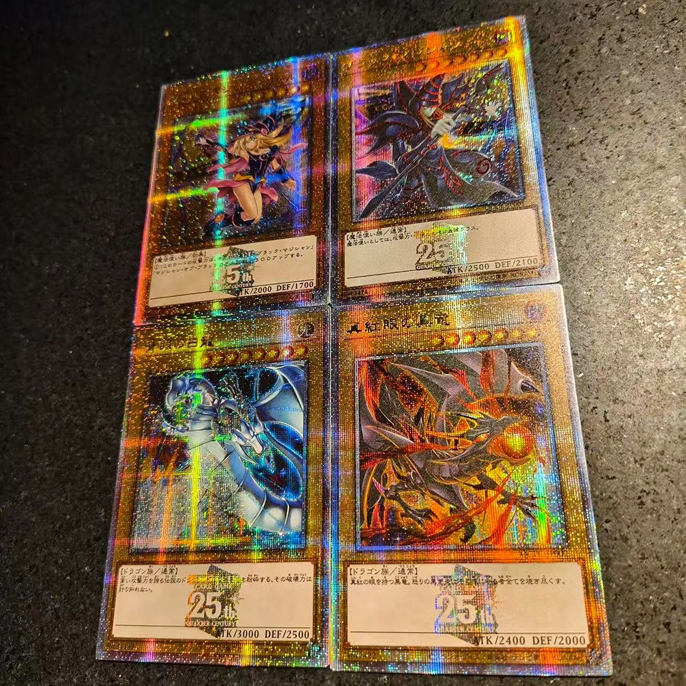 Anime karakters Yu-Gi-Oh! Black Magician Dark Magician Girl DIY Homemade Collection kaartspel speelgoed Kerstverjaardagscadeau