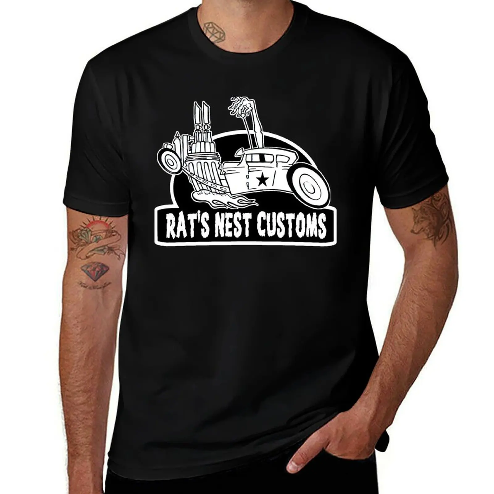

Rat's Nest Customs T-Shirt t shirts cotton 100% man t shirts for men