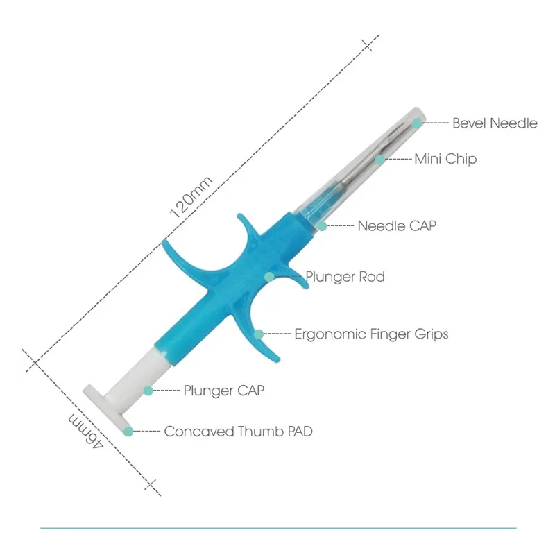 Imagem -04 - Seringa Padrão Universal para Microchip de Animais de Estimação 20 Pacotes 134.2khz Iso11784 Fdx-b Etiquetas de Identificação de Animais de Estimação Microchip de 15 Bits para Cachorro Gato Porco