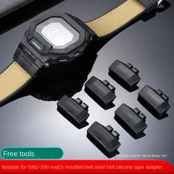 GBD-200 Modified Strap Adapter For g-shock Casio GBD200 Connector GBd200 Rubber Strap Stainless Steel Bracelet Converter 22mm