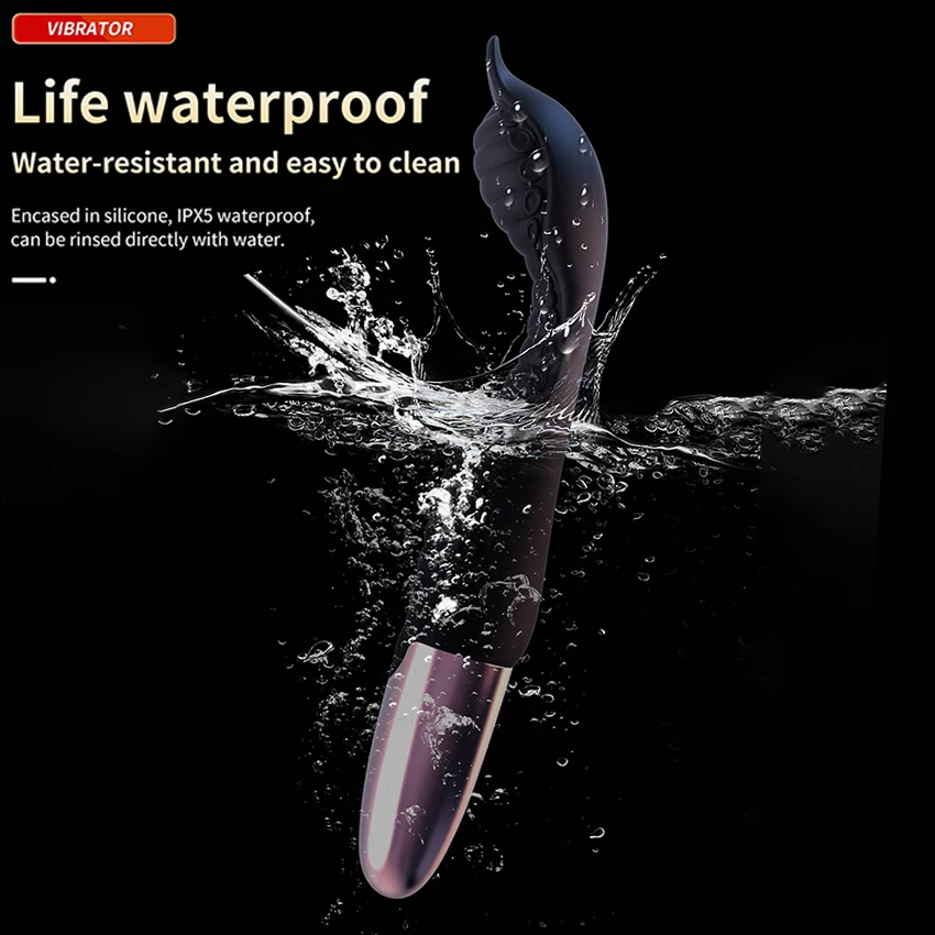 هزاز G-Spot قوي على شكل حرف S دسار البظر محفز المهبل لعبة الاستمناء النسائية 10 أوضاع الاهتزاز منتجات الجنس الكبار