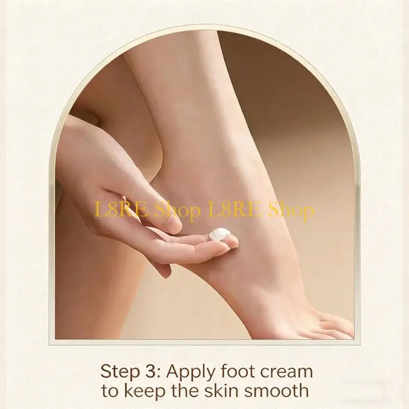 L8RE Portable Wireless Foot Grinder With LED Display Type C Charging For Hard Skin And Calluses
