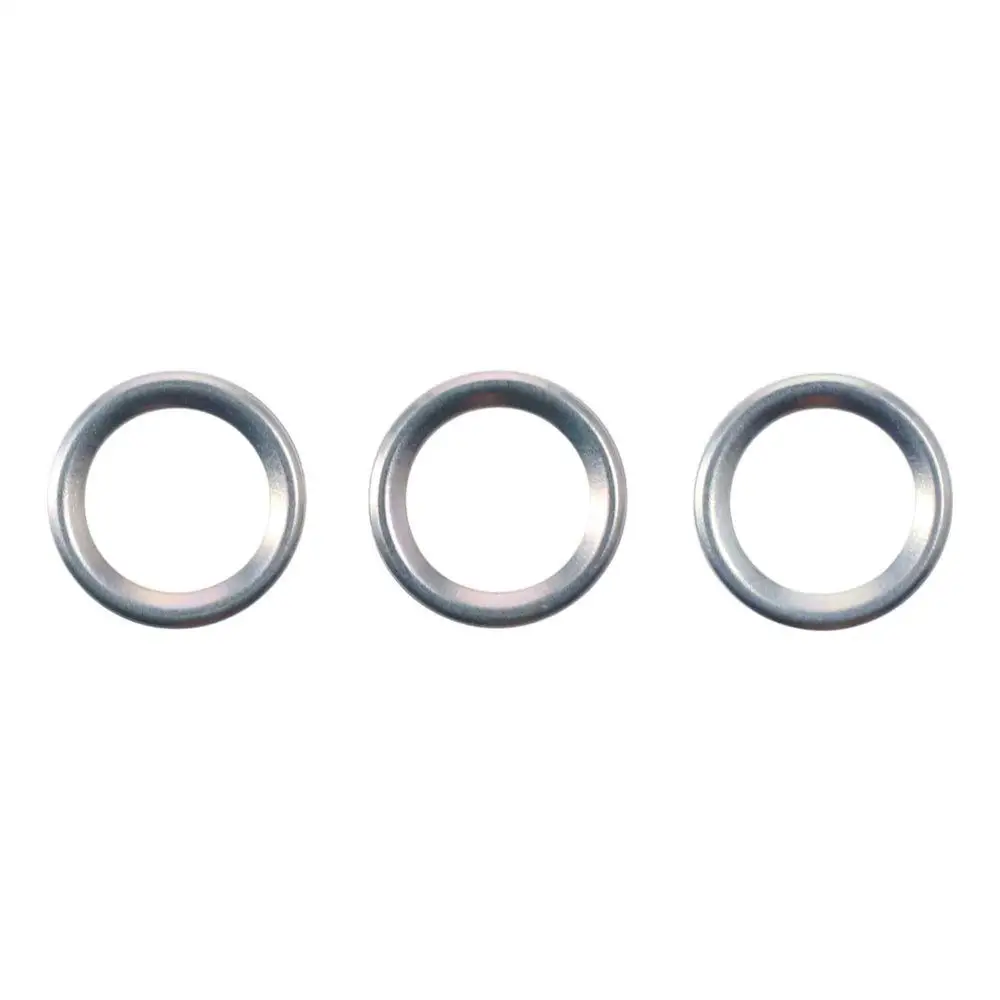 20Pcs Car Accessories Parts Silver Transmission Drain Plug Gasket Alloy Round Gasket 35178-30010 Transmission Gasket For Car