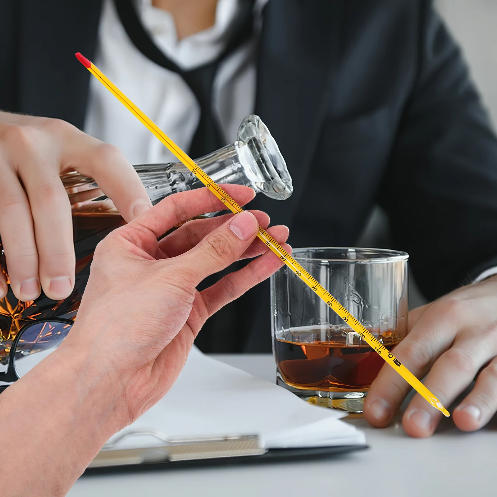 

Alcohol Content Meter Wine Testing Tools Folding Portable Hydrometer Wood Degree Tester