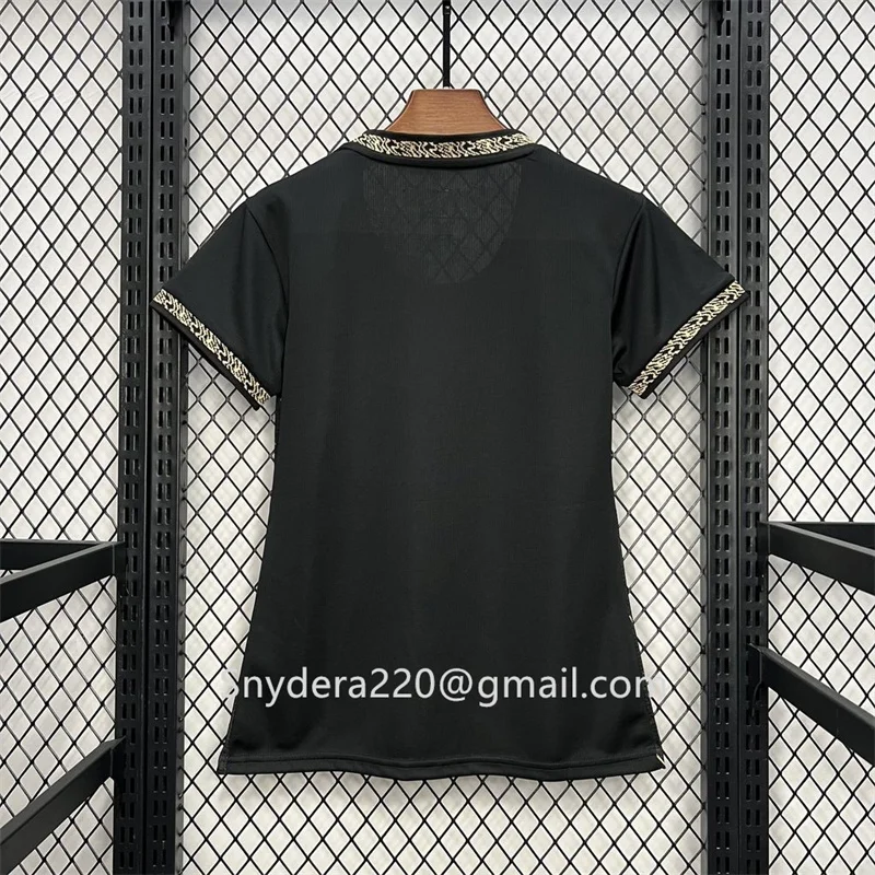 2024/25 Women's Botafogo Away Black Quick Drying Clothing Training Futbol Shirt