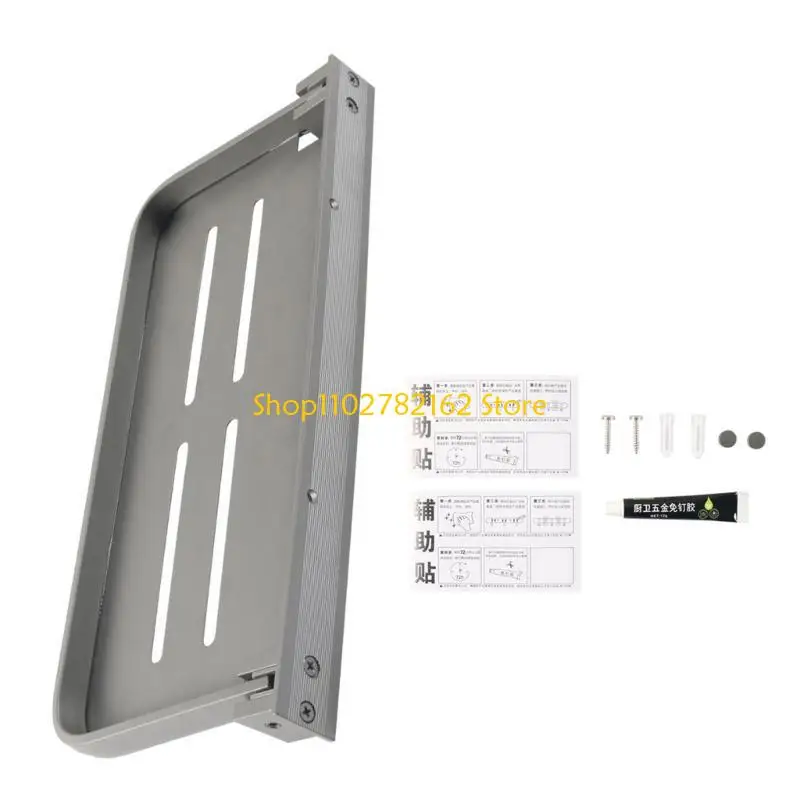 

547B RVs Interior Aluminum Wall Shelf Fold Down Design Provide Efficient Storage Option Kitchen And Living Space Organization