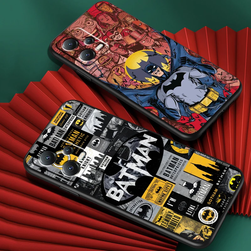 B-Batmans Cartoon Cool For Xiaomi Redmi Note 13 12R 12 12S Turbo 11 11T 11S 10 10S Pro Plus 5G Black Cover Phone Case