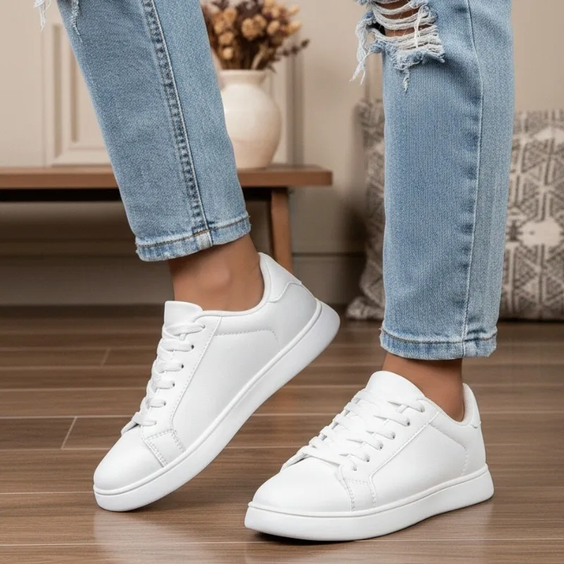 

Womens Shoes Men Casual Sneakers Lightweight Non Slip Waterproof White Flat Shoes Men Women Sports Shoes Comfortable Woman Shoes