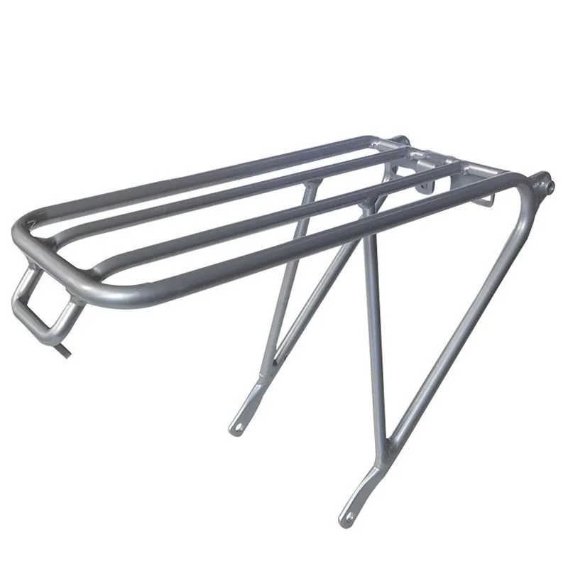 Folding bicycle rear rack for brompton 3sixy bike aluminum alloy luggage carrier cycling bag stand (can install Easy wheel)