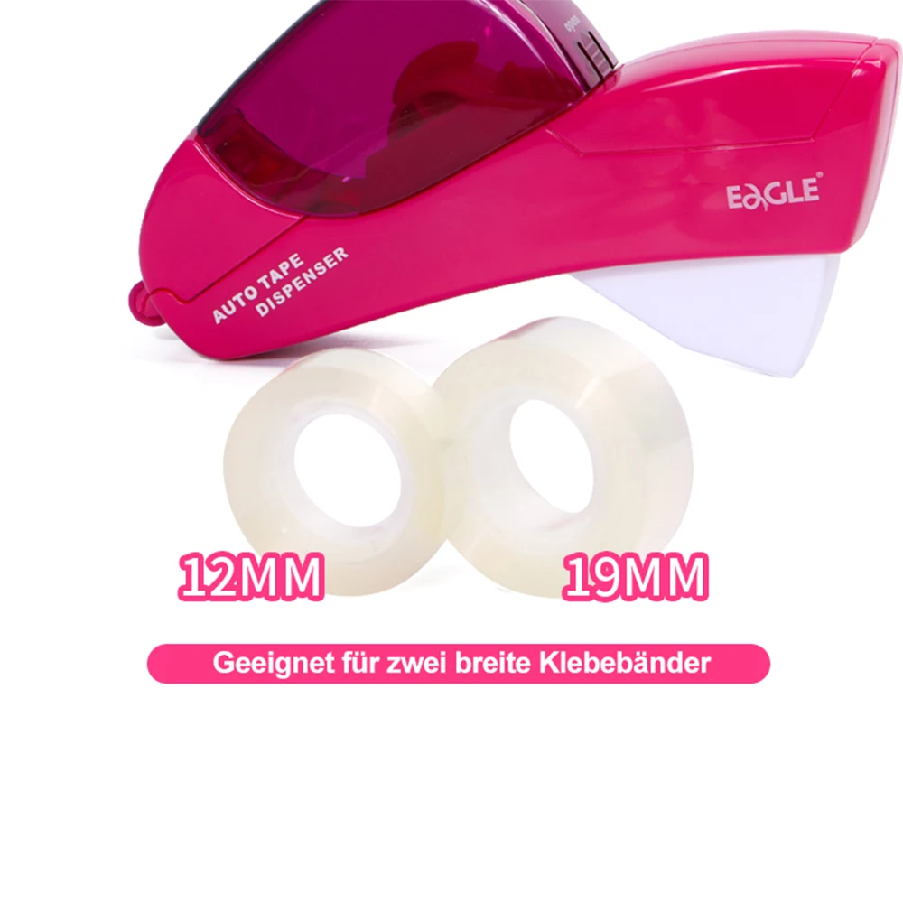 Intelligent Transparent Tape Cutter Automatic Tape Dispenser Portable Stationery Hand Held Tape Holder Study, Office Supplies