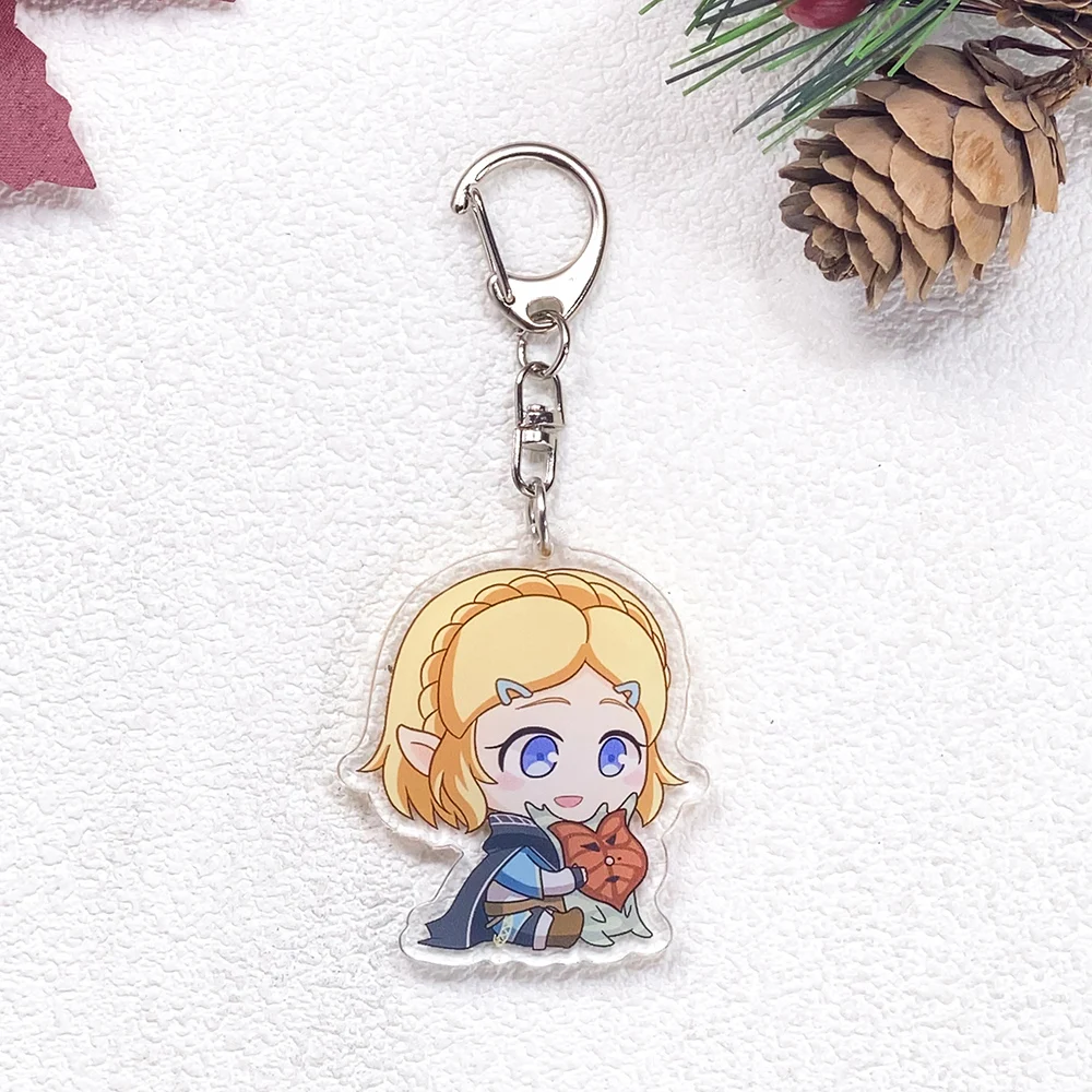 1/32Pcs Game The Legend of Zelda Keychain Accessories Acrylic Cute Charms Pendant For Bag Funny Key Holder Backpack Decoration