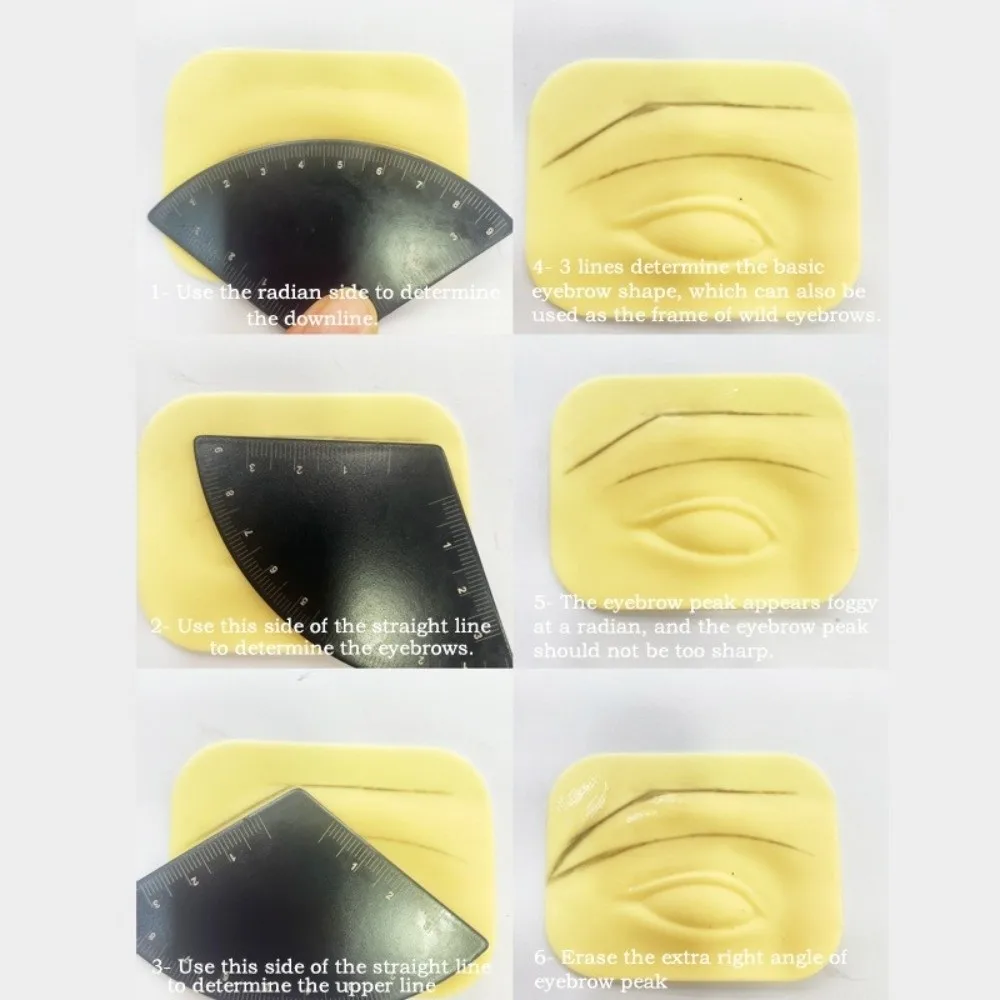 Picture 6: New Fast Drawing Eyebrow Drawing Eyebrow Desgin Ruler Reusable Shaping Mapping Tool Beauty Tool Gift