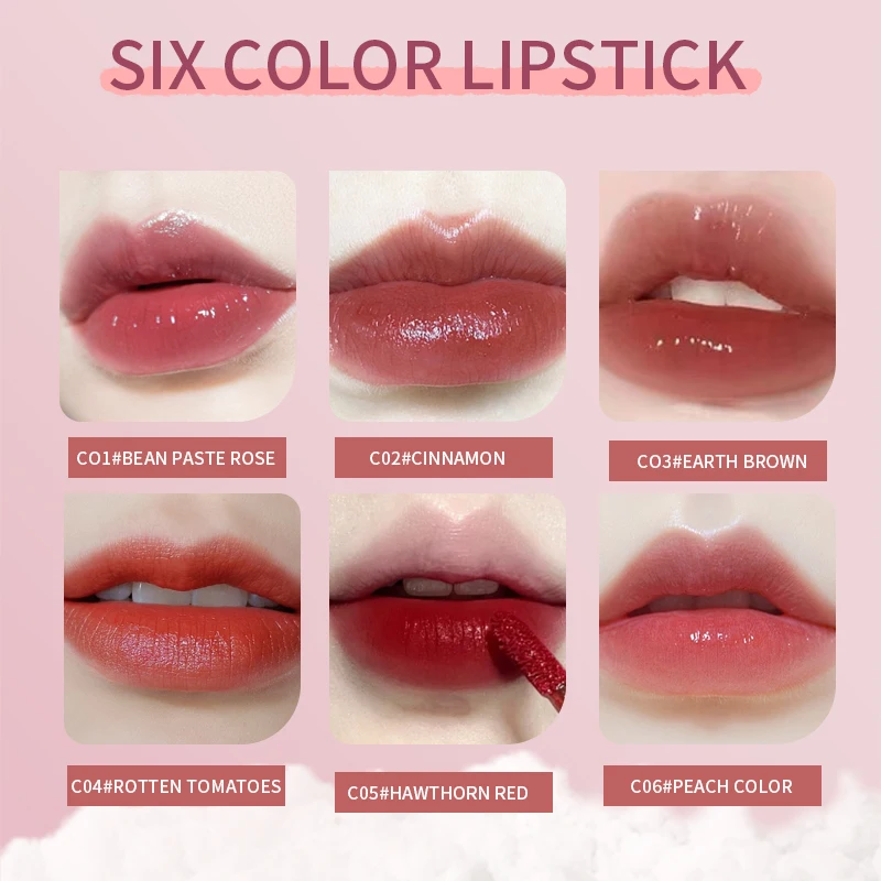 P.TWO.P Mirror Jelly Moisturizing Lip Gloss Waterproof Long-lasting Makeup Sexy Plump Liquid Lipstick Non-stick Cup Lip Balm