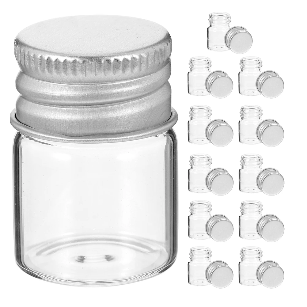24Pcs Tiny Glass Vials with Lids for Liquids Powders Practical Choice for Professionals Hobbyists 5ml Glass Vials