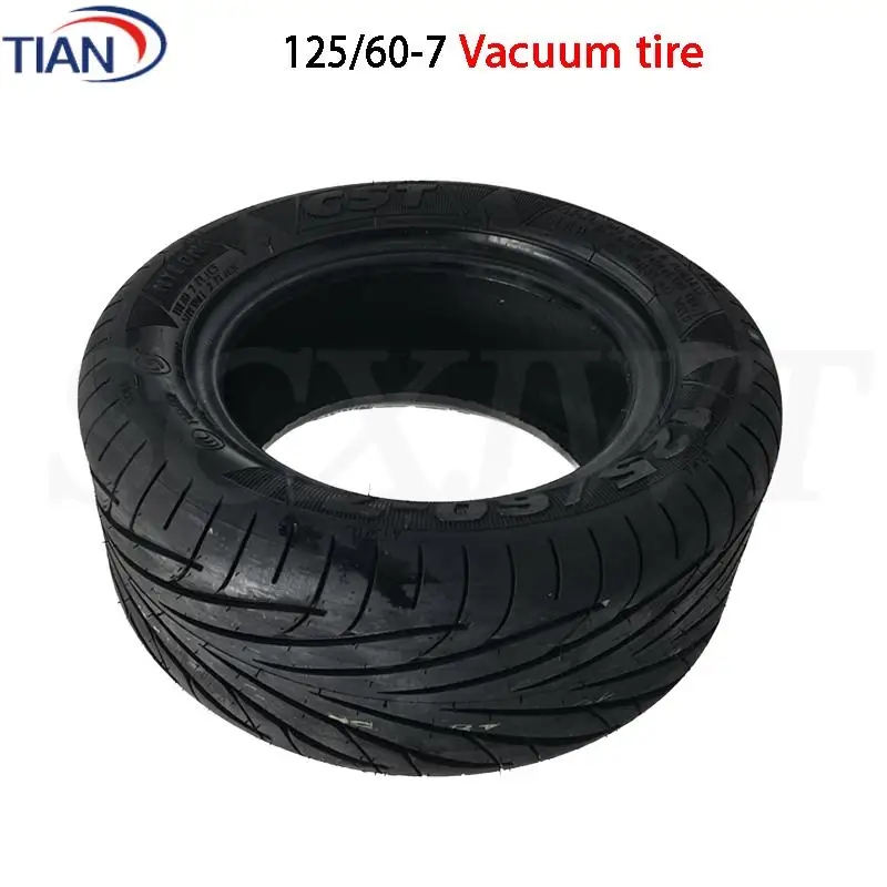 

125/60-7 Vacuum Tires for Scooters, Thick Anti-Skid Design Ensures Superior Traction and Safety on Road