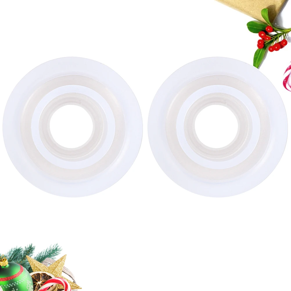 

2 PCS Crystal Drop Mold Epoxy Jewelry Molds Silicone DIY Ring Shape Non Stick Easy Clean Chocolate Fondant Gifts Family