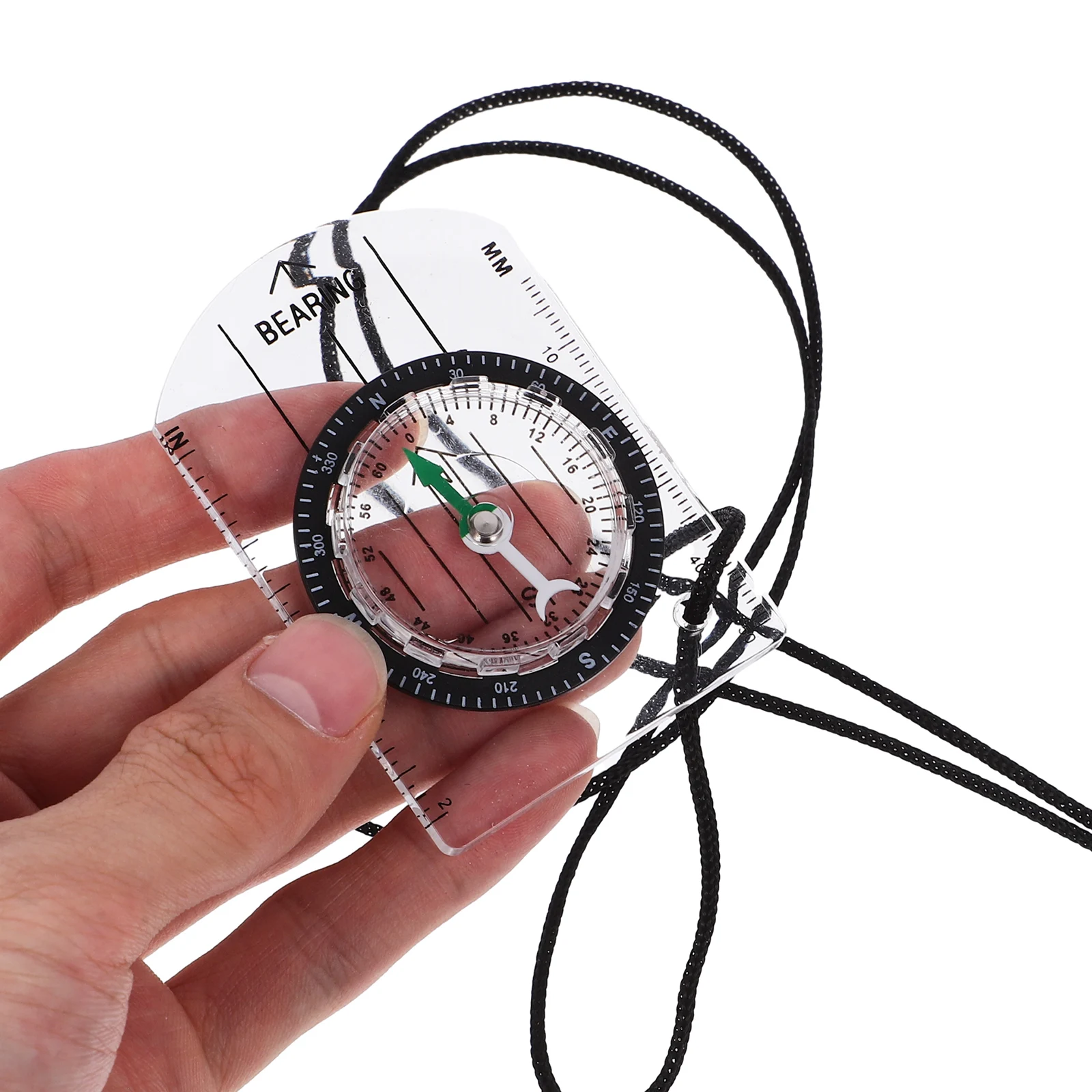 

4 Pcs Outdoor Portable Compass Travel Hiking Acrylic Mini Compasses