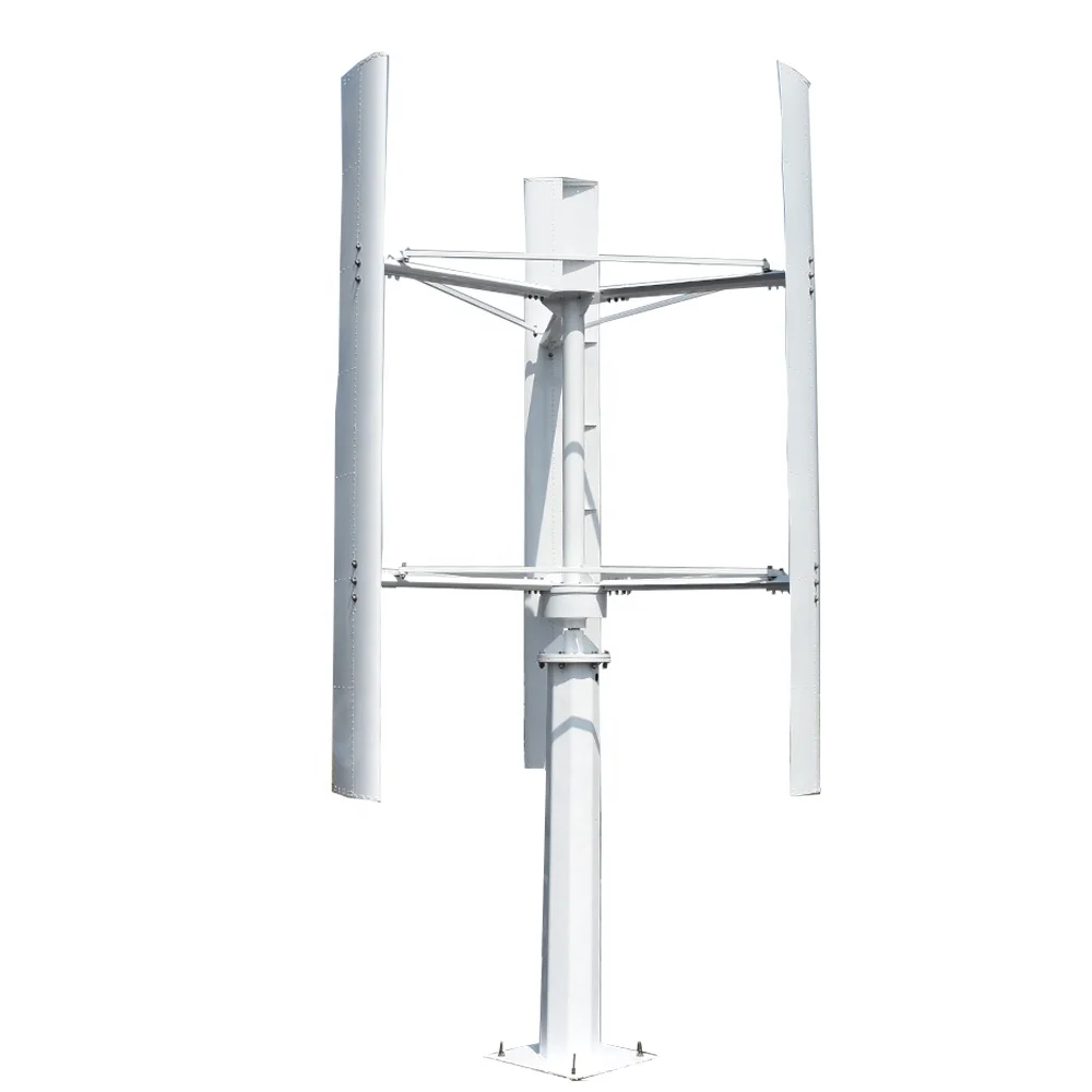NewCE Certified High Efficiency Wind Fan 24v 48v 5kw Vertical Wind Turbine Generator Wind Solar Hybrid Power System for Home Use