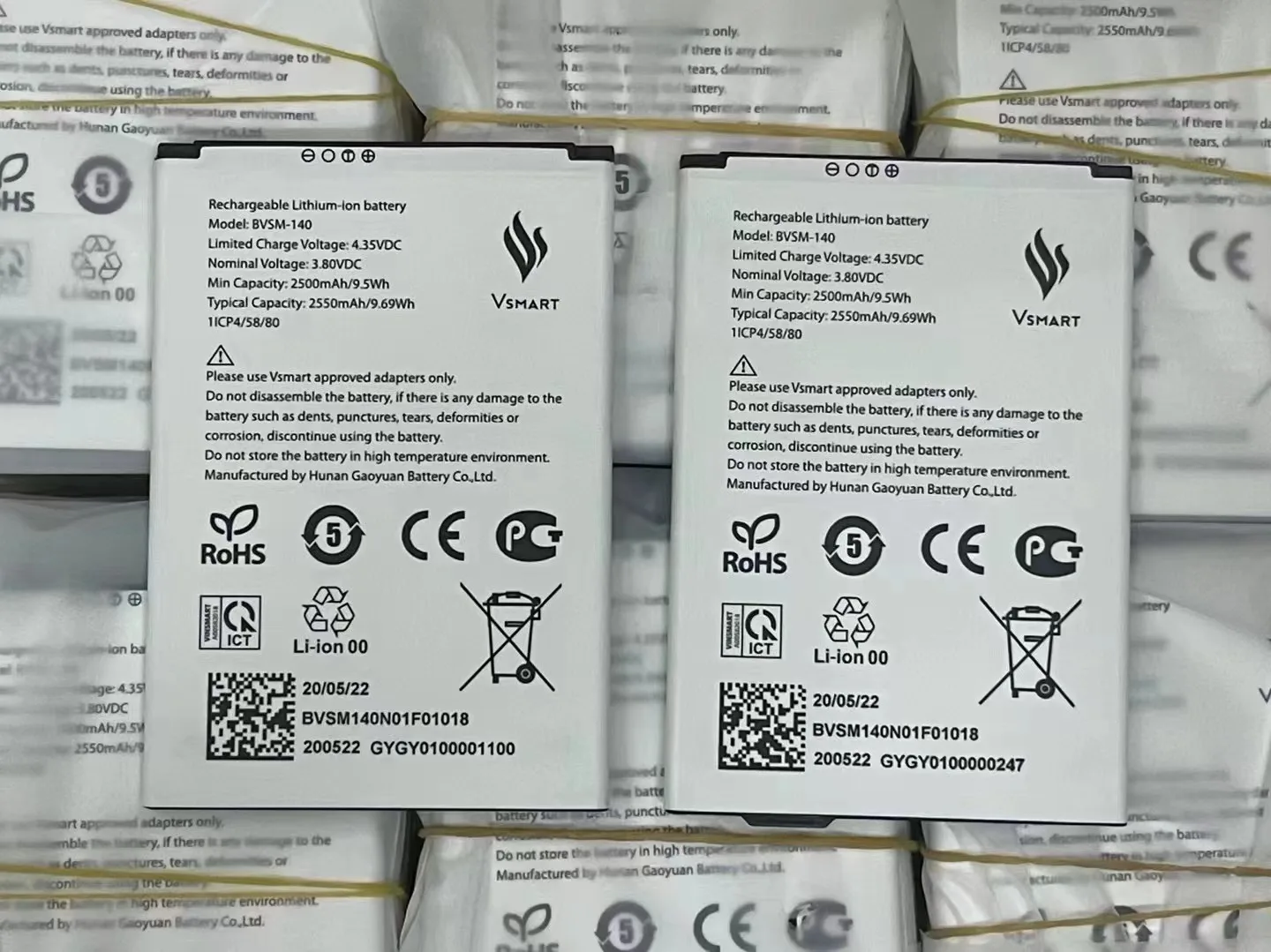 New original Replacement Battery BVSM-140 4.35V 2500mAh For Vsmart BVSM-140 mobile phone Batteries Batteria