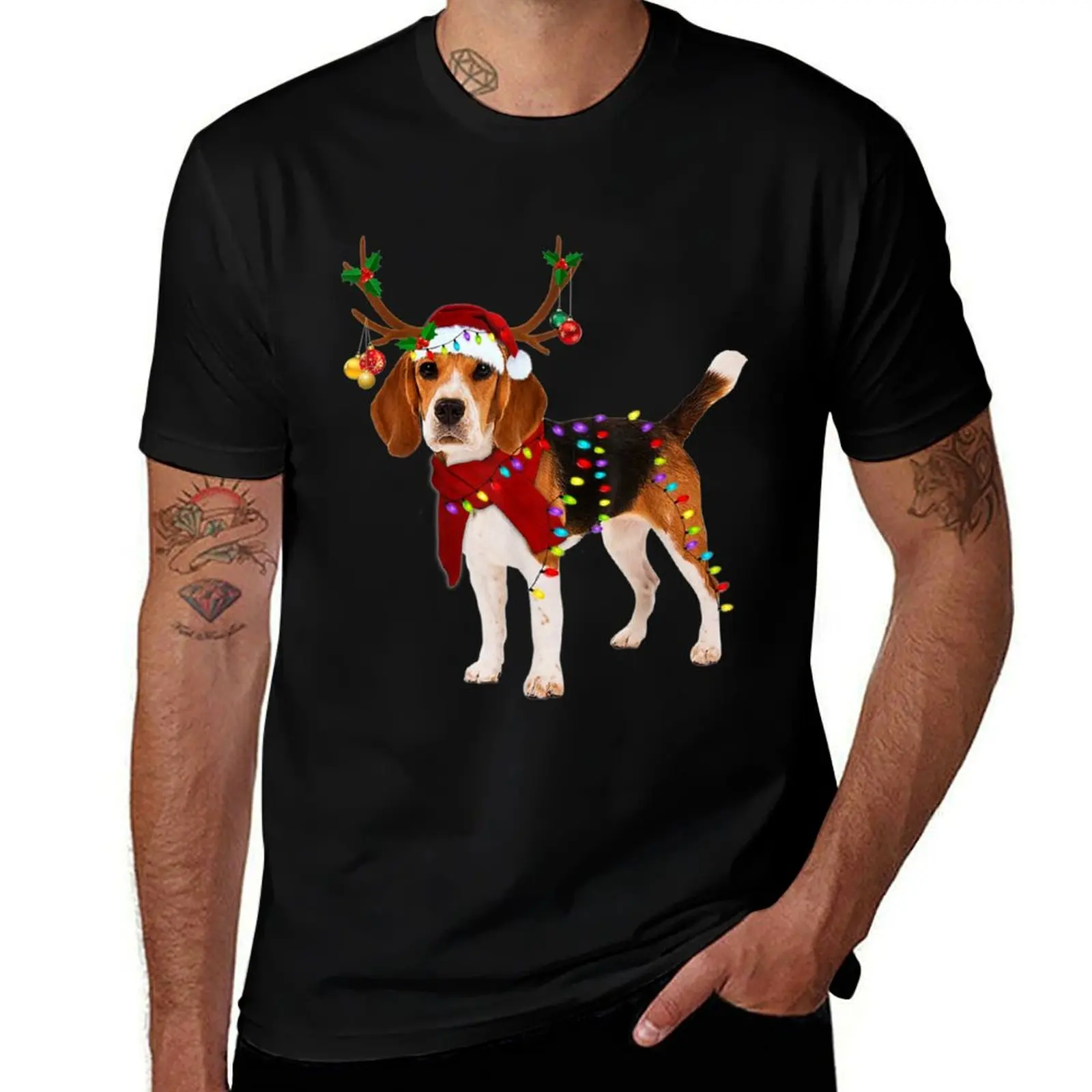 

beagle dog christmas T-Shirt funny meme t-shirts vintage graphic tee shirts graphic Louboutins mens t shirt