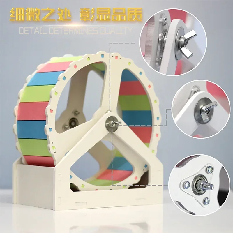 Pet Sport Wheel Hamster Disc Exercise With Stand Rotatory Jogging Wheel Hamster Running Funny Running Disc Toy