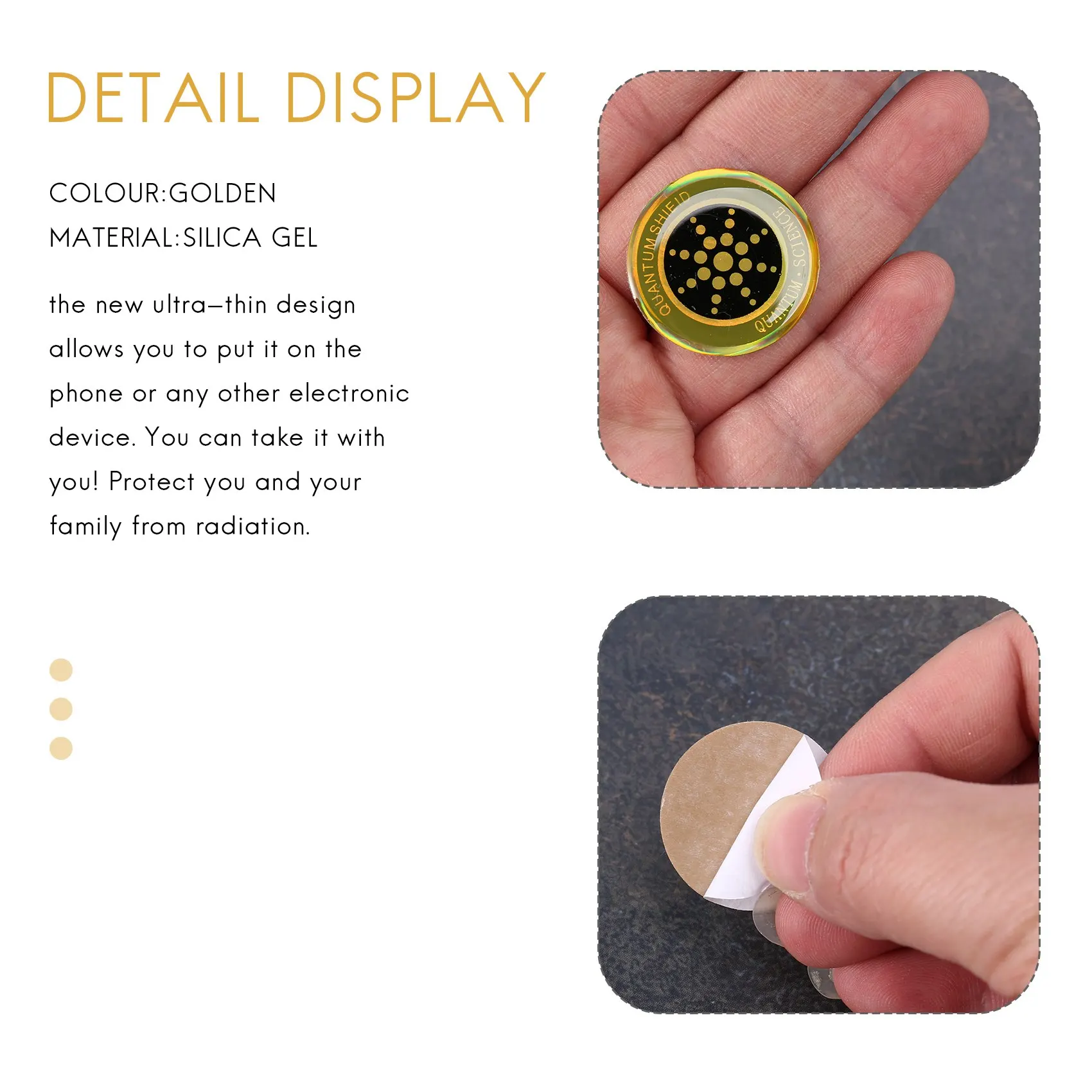 Supernew 10Pcs Emf Protection Sticker Anti Radiation Cell Phone Sticker for Phones iPad Laptop andAll Electronic Devices