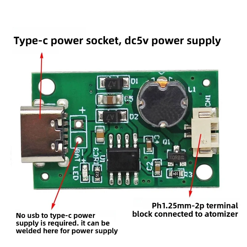 بالموجات فوق الصوتية USB المرطب رذاذ صغير مسامية لوحة للقيادة رذاذ وحدة الملحقات لتقوم بها بنفسك الحضانة المعدات التجريبية 5 فولت