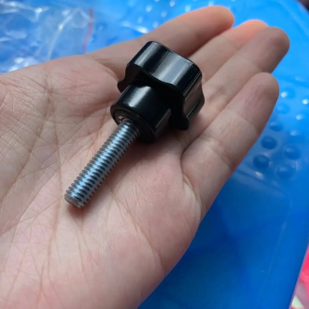 5pcs Star รูปพลาสติกหนีบลูกบิด M6 x 25 มม.x 10/12/16/20/25/30/35/40/50/60/70/80 มม.ความยาว