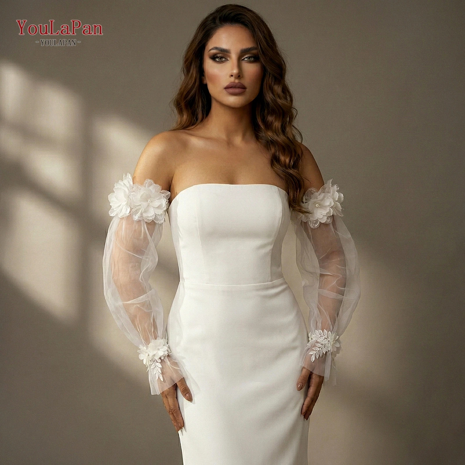 

Длинные перчатки без пальцев TOPQUEEN с 3D цветочным декором и съемными рукавами-пузырьками, подходят для встреч и вечерних мероприятий Vm36