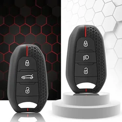 Silicone Car Key Case Cover for Citroen C2 C3 C5 X7 C4 Picasso Berlingo for Peugeot 208 308 408 508 3008 4008 5008 Smart Key