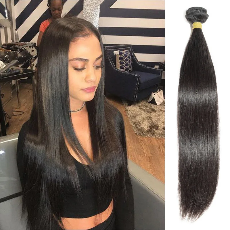 Pretty Diary 30 36Inch Brazilian Bone Straight Human Hair Extensions  3 4 Bundles Raw Virgin Remy Double Weft Wholesale