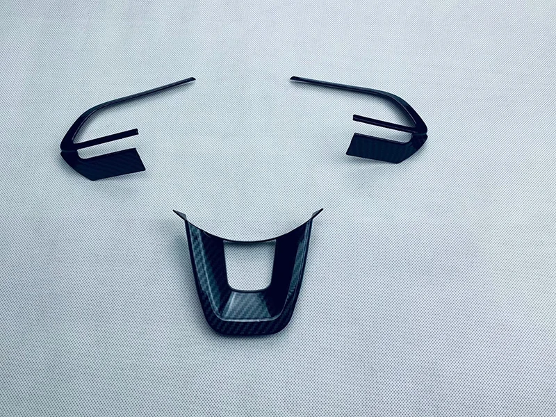

For Toyota Raize Z A200A A200 2019 2020 Carbon Fiber Style Steering Wheel Panel Cover Bezel Trim Insert Badge Molding Garnish