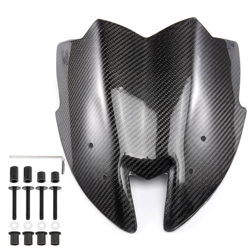 

Carbon Fiber Motorcycle Windshield For Kawasaki Z800 ZR800 2015 2016 Motorcycle Front Wind Screen Easy Installation Suitable