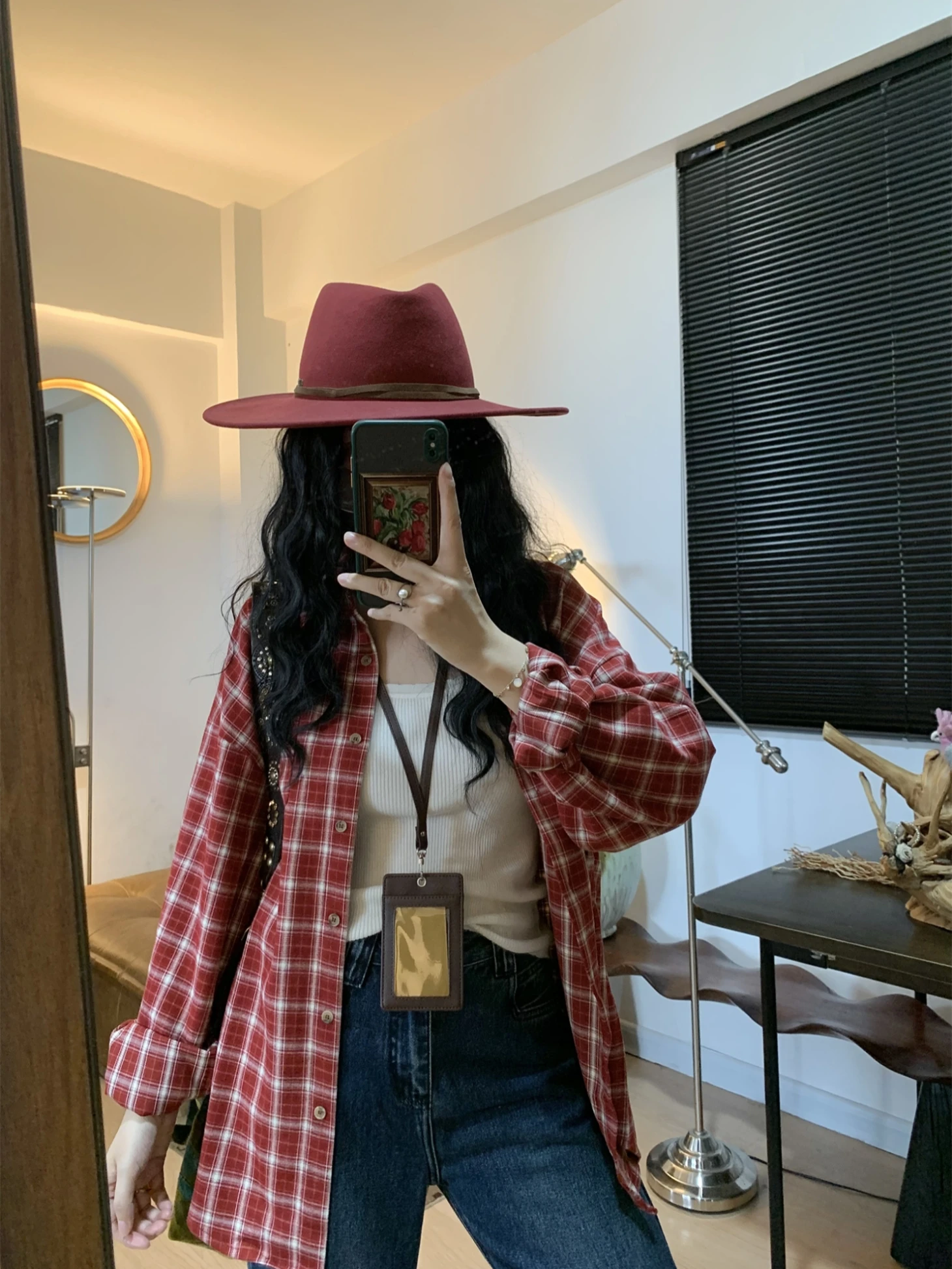 

Новая женская рубашка в клетку QinEitition из хлопка, свободного кроя, с длинным рукавом, дышащая, удобная, для многослойных образов