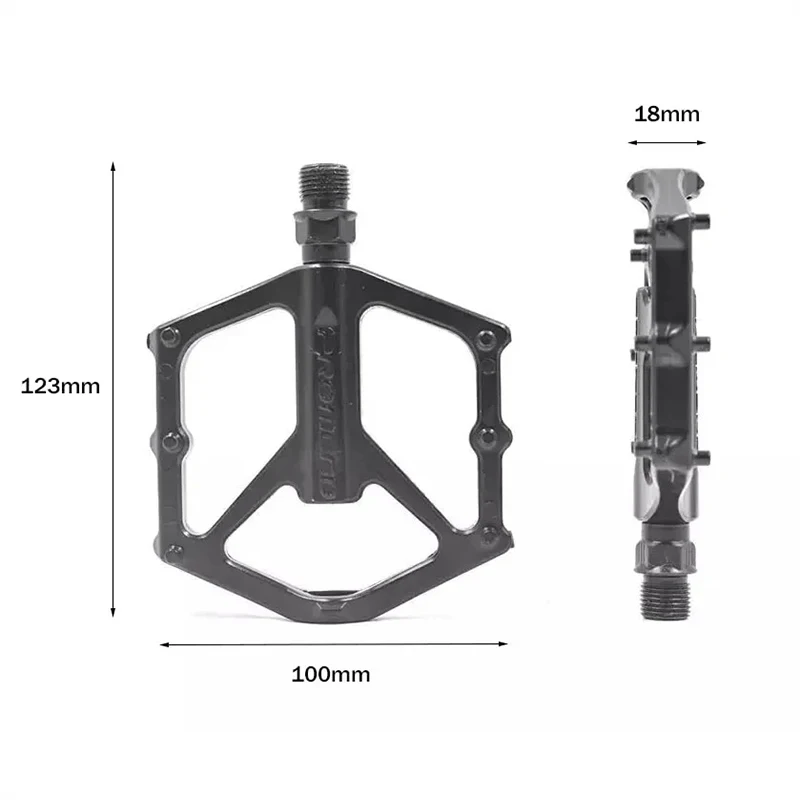 Bicycle Pedals Bearing R27 M29 MTB Road Bike Pedal Platform Ultralight DU Bearing Bicycle Flat Pedals MTB BMX Bicycle Parts