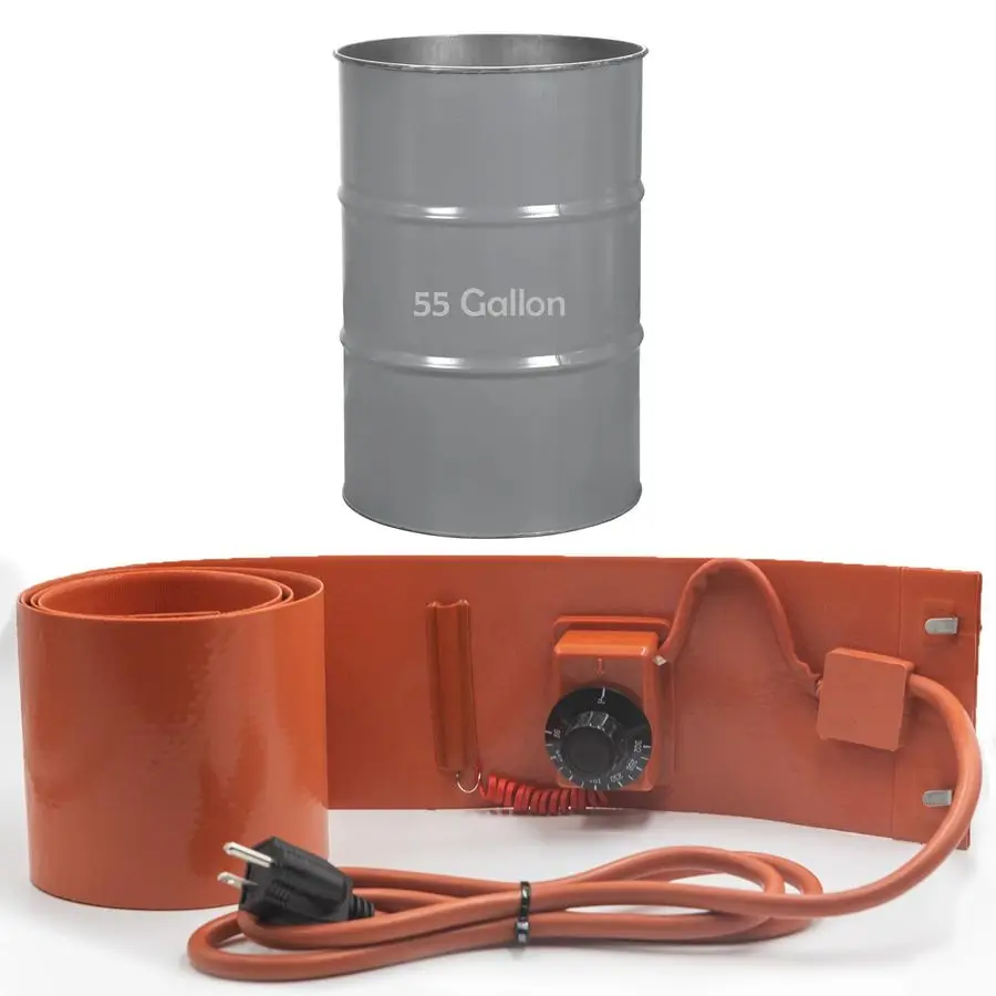 

Gallon Drum Heater Band for Grease Kegs, Honey Drums amp Water Buckets 120V 1200W with Twist Temperature Controller 86F to 302F