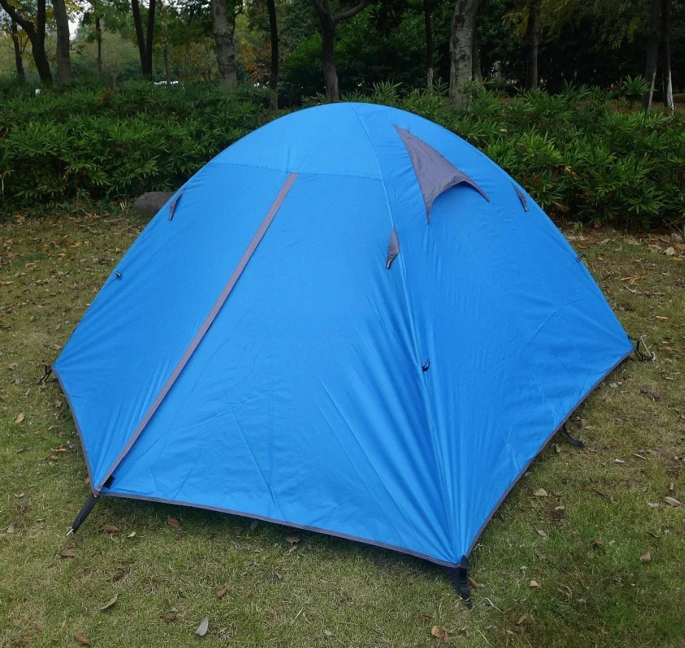 JWJ-058 Double Layer Outdoor Tent Waterproof Camping 3 Person for Hiking