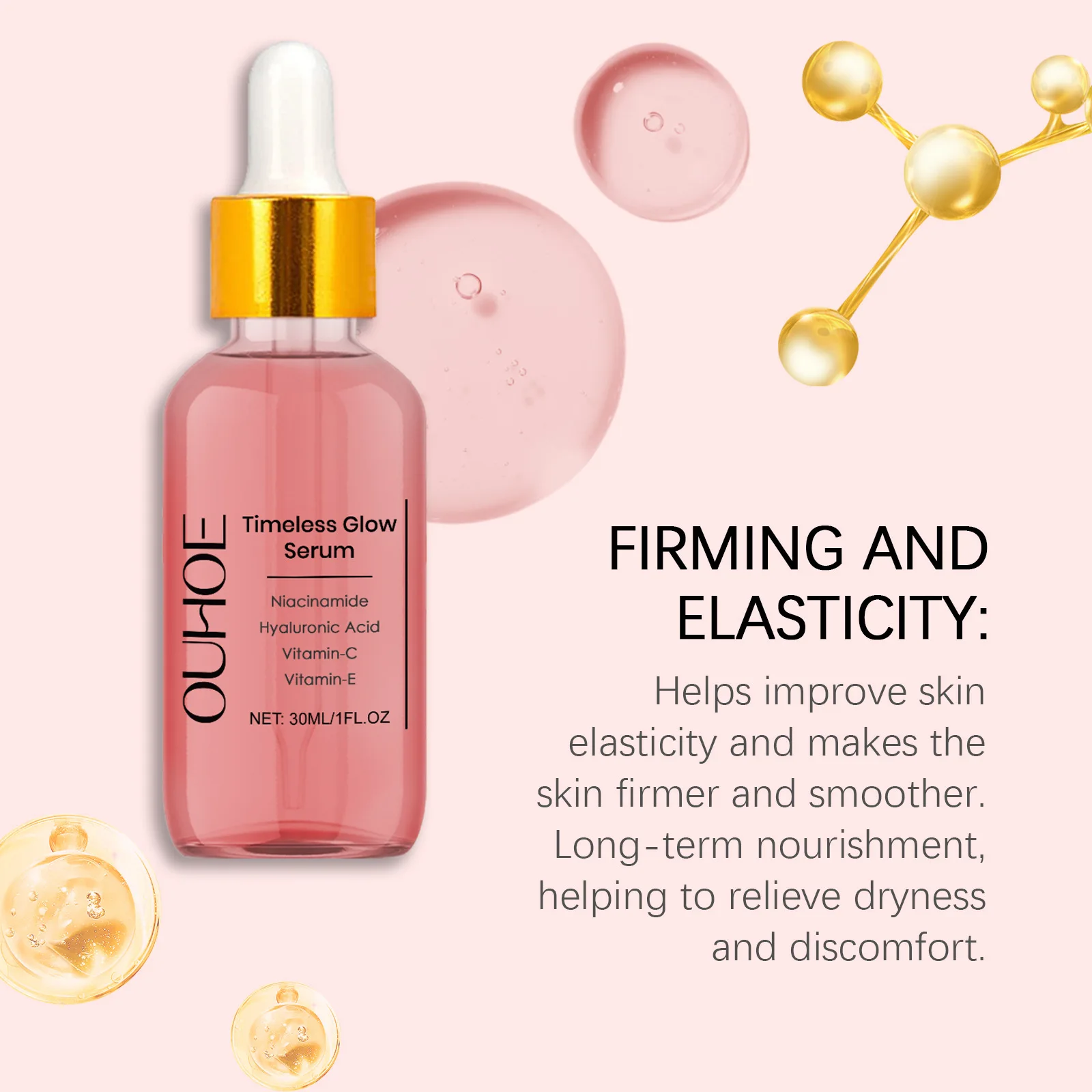 

Hyaluronic Acid Firming Essence Whitening Nourish Anti Aging Fade Wrinkle Removing Dark Spot Tightening Moisturize Facial Serum