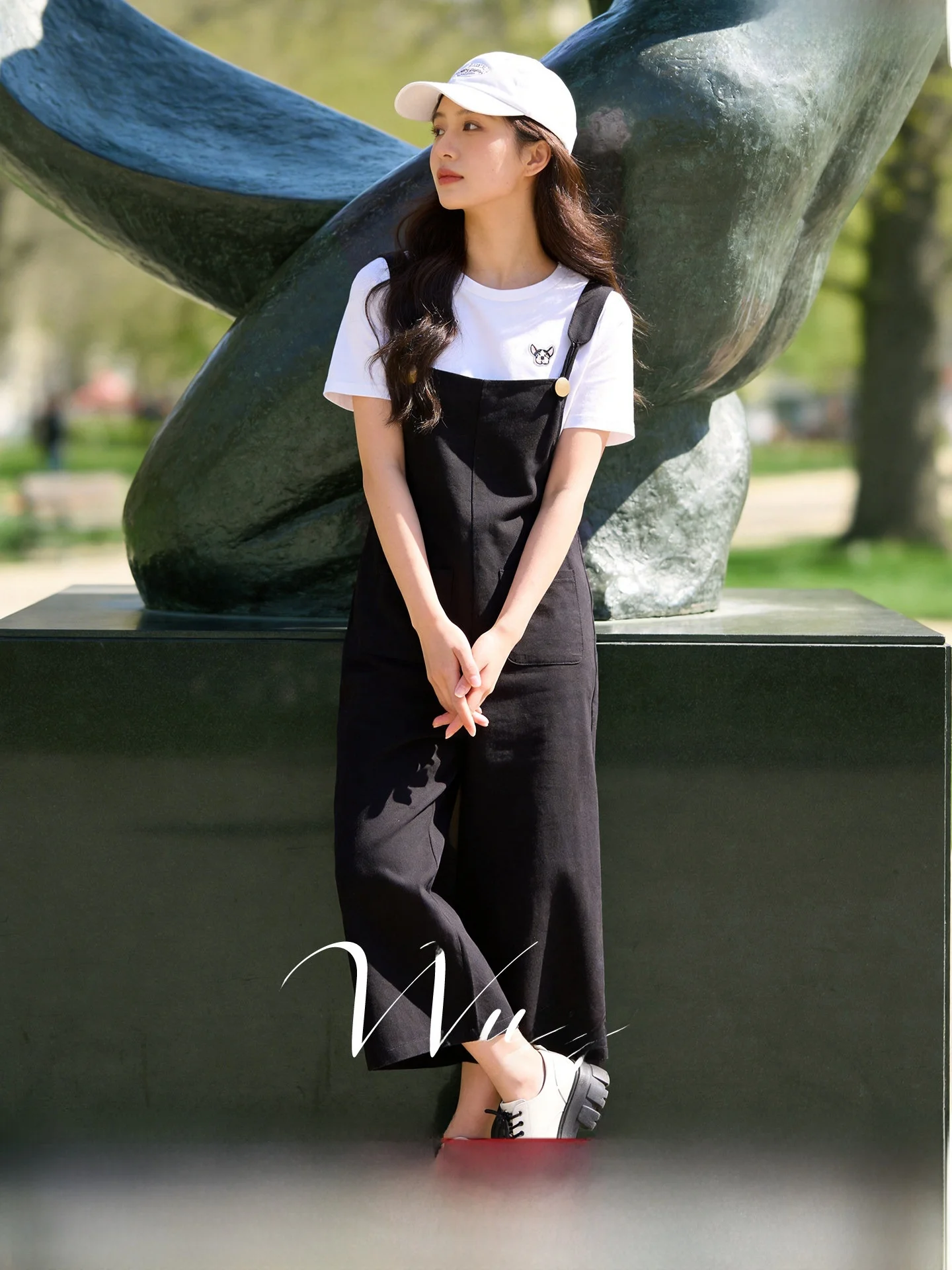 Slimming Short Sleeve round Neck T-Shirt And Overalls Two-Piece Set Summer New Arrival Women's plus Size Fashion Casual Wear
