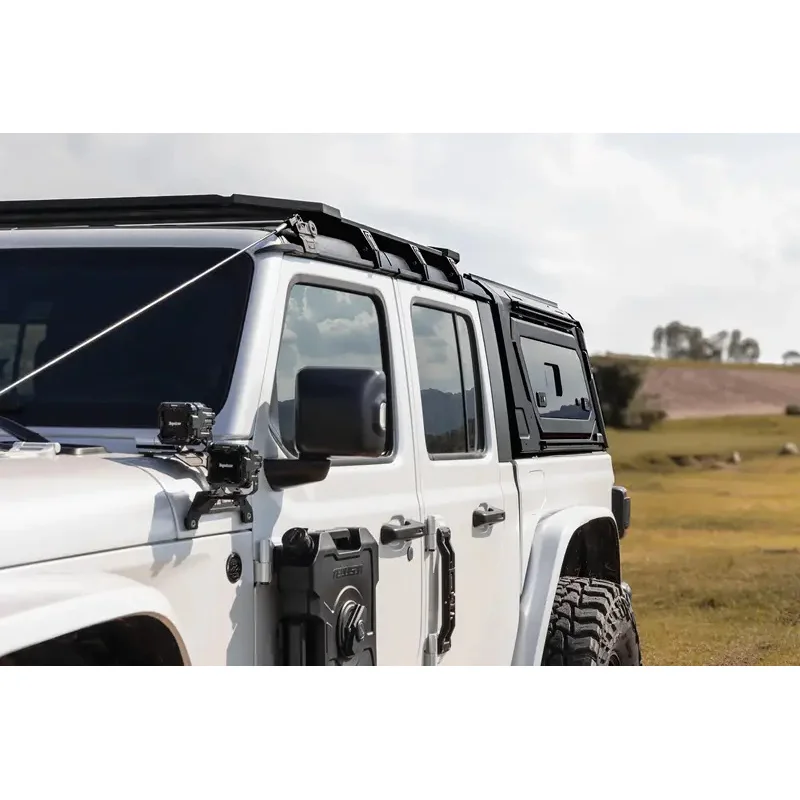 4x4 Offroad Aluminum Hardtop Canopy, Waterproof Locking Camper Truck Topper for Gladiator JT view 4