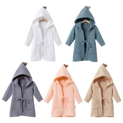 Hooded Children's Bathrobe Cotton Cloak Quick Drying Shower Towel