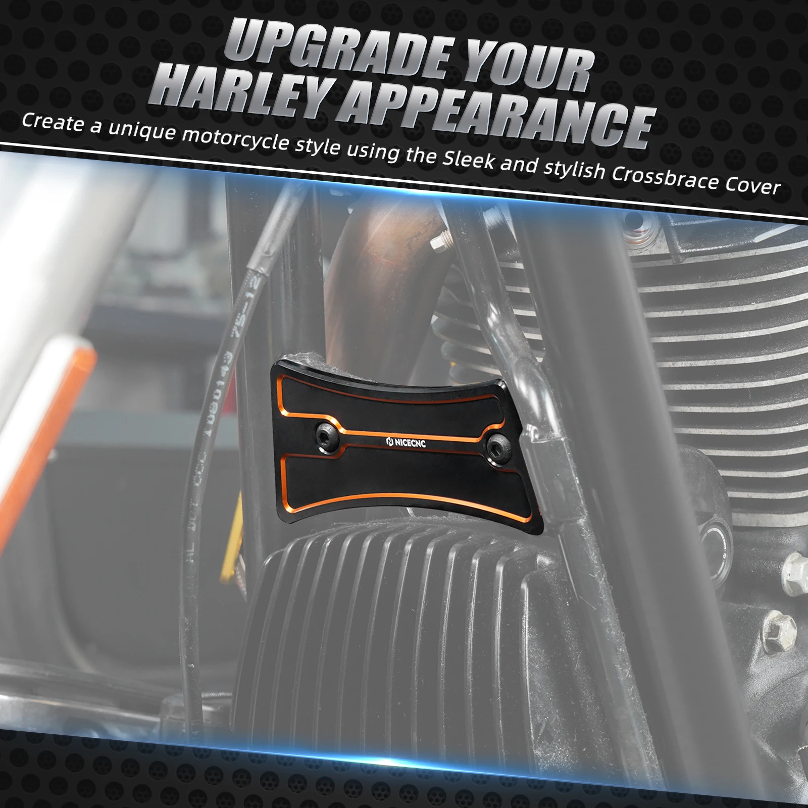 ل هارلي ستريت جلايد FLHX/خاص FLHXS 2017-2023 إطار Downtube Crossbrace غطاء خاص FLHXS FLTRXS Road King FLHR FLHRXS