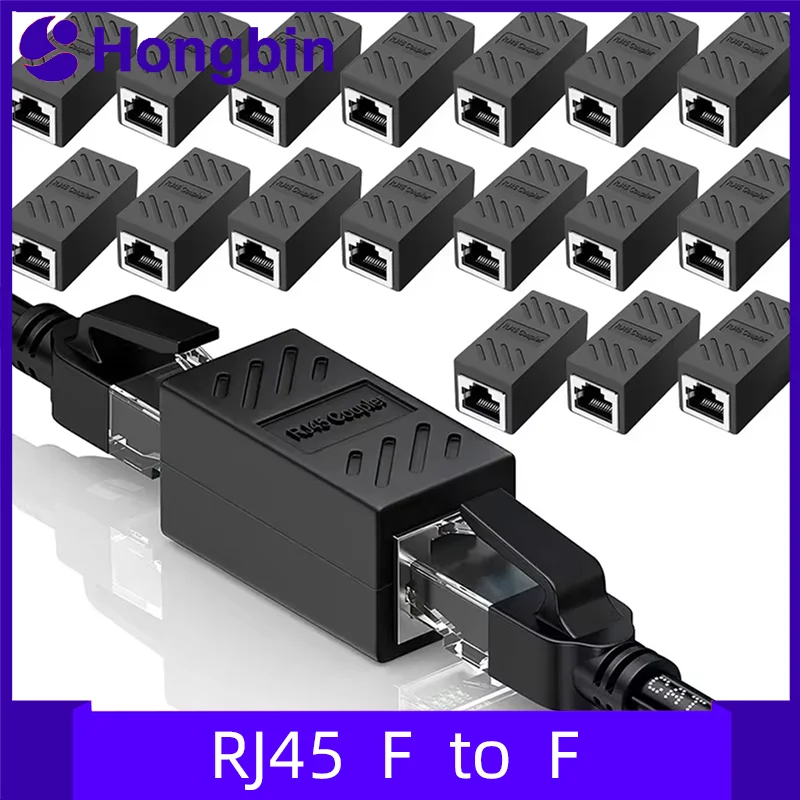 

1/5/10/20pcs RJ45 Coupler Ethernet Cable Extender Adapter Cat7 Cat6 Cat5e LAN Connector Female to Female for Network Connection
