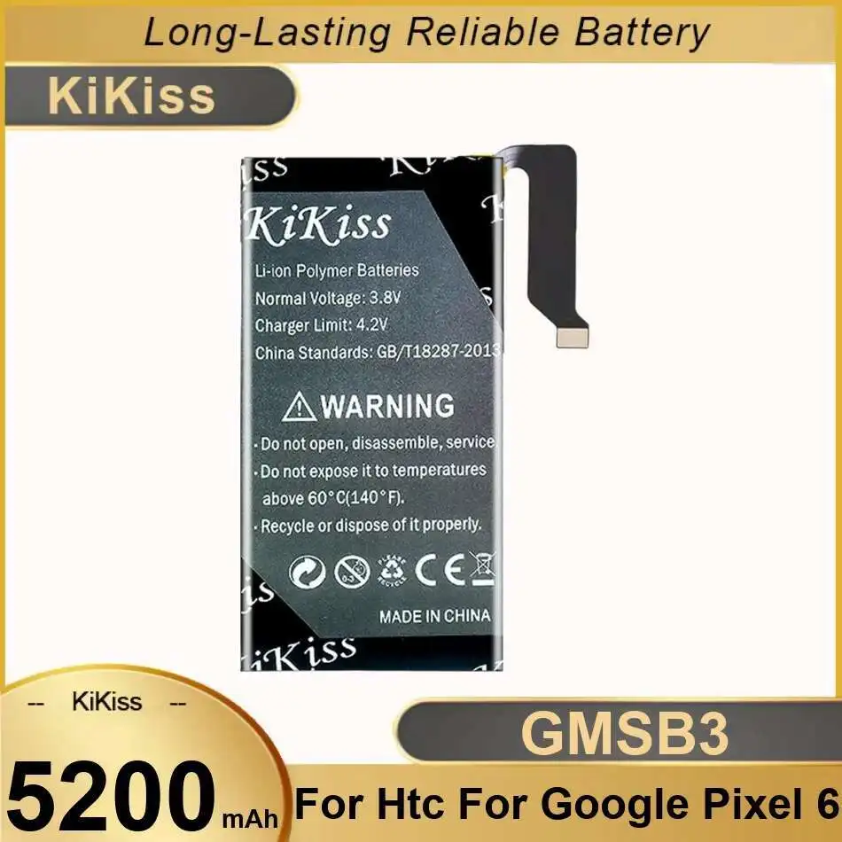 

Reliable Replacement Mobile Phone Battery Fast Charging 5200Mah For Htc Google Pixel 6 GMSB3