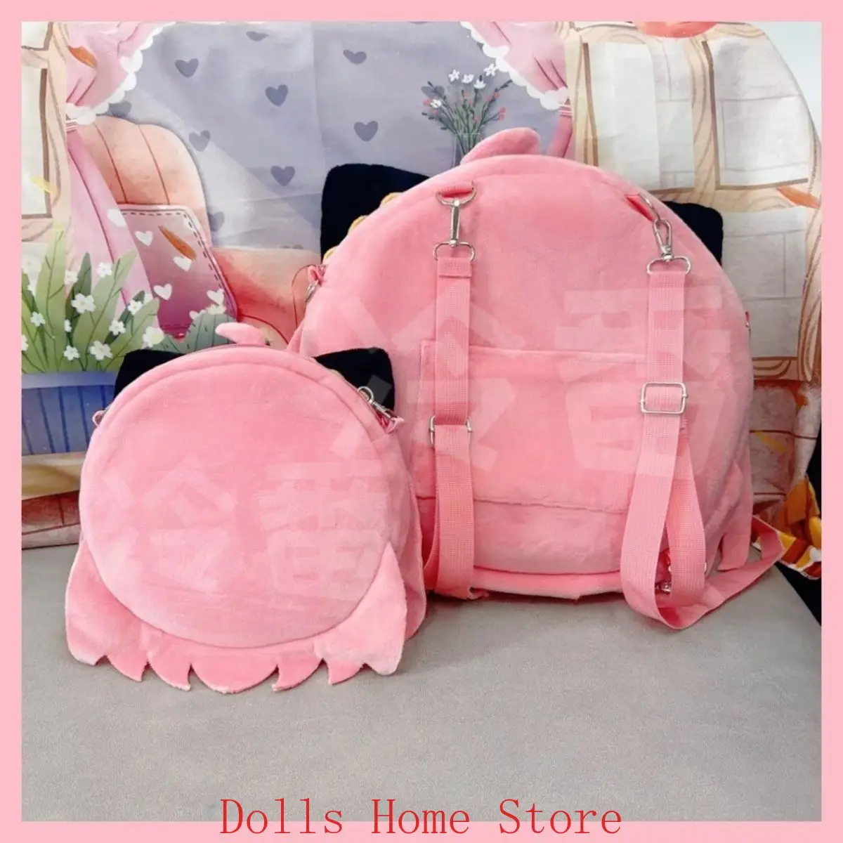 ギフトアニメアーニャフォージャー SPY×FAMILY かわいい大きな口ぬいぐるみ itabag バックパック透明ショルダーバッグ学生ランドセルクロスボディバッグ